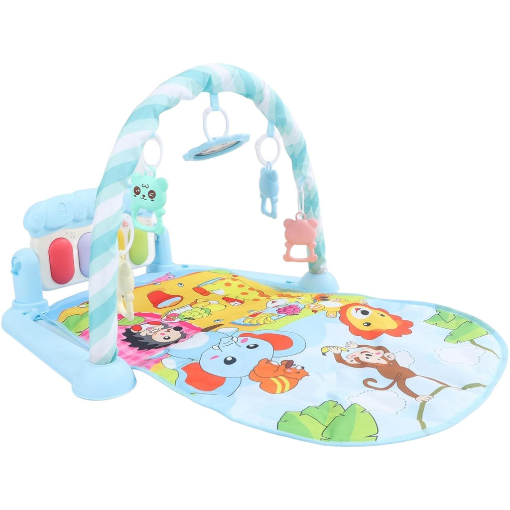 Tapis d’Éveil - KiddoMat™ - Paradis Animalier Bleu